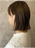 切りっぱなしのボブ