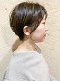 【直毛でも大丈夫】丸みのあるカジュアルショート☆