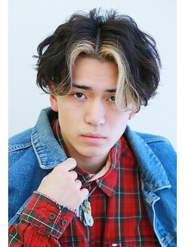 モットコウ 岡山駅前(Mot-Co) 波打ちセンターパート×フェイスフレーミングカラー