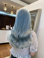 アンククロス 青山店(ANKH CROSS)&nbsp;《韓国ヘア》エクステで水色韓国ロングヘア（天水悠斗）