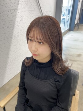 ビーヒアナウ N゜03 金沢駅西店(BE HERE NOW) フェイスレイヤー×ミルクティーブラウン