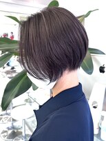 ルートエイチ 市川(Root H) 黒髪グレーベージュレイヤーロング前髪パーマ市川