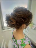 ゆるふわアップスタイル