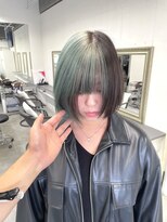 セレーネヘアー キョウト(Selene hair KYOTO) ペールグリーン　ブラック