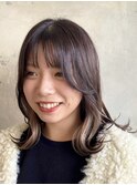 インナーカラーケアブリーチイヤリングカラーハイライトレイヤー
