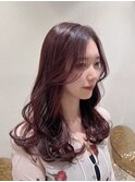 ピンクブラウン/ボブルフ/ネビージュ/髪質改善トリートメント
