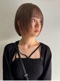 ハイトーンレイヤーボブミディアムレイヤーショートウルフボブ