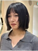 10代/20代/レイヤーボブ/暖色カラー