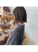 スモーキーなアッシュグレージュ!透明感を!