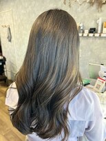 アルファ 我孫子店(alpha)&nbsp;オリーブベージュ/巻き髪/くすみカラー/ワンカラー/我孫子