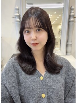 ザックラフィネ(ZACC raffine) ミディアムレイヤー/ラベンダーグレージュ/ワンカラー