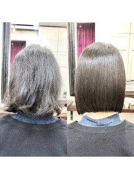 エトネ ヘアーサロン 仙台駅前(eTONe hair salon) 【大人女性】ストレートボブ