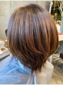 大人可愛いショートボブ
