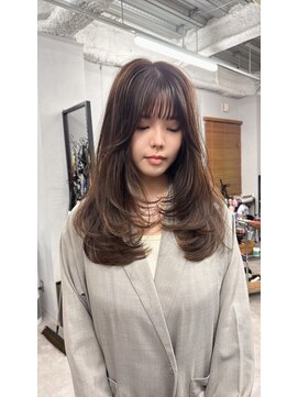 アット(at...) 【グレージュ×ワンカールレイヤー】