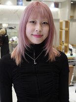 ピークアブー 原宿ハラカド(PEEK-A-BOO) ハイトーンピンクベージュ/前髪顔まわりレイヤー