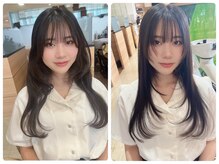 顔周りカットで小顔に可愛く盛れる♪