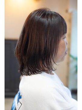 リスボーン(RESBORN) 【30,40,50代ナノバブルカラーと艶と収まりを楽しむ外ハネボブ】