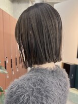 ノード(NODE)&nbsp;栄黒髪垢抜け丸みシルエットボブヘア