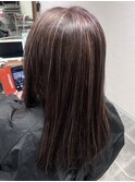 白髪ぼかしハイライト