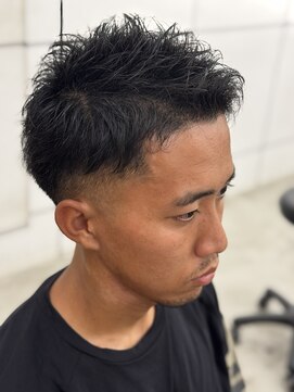 大人ベリーショート × ナチュラルアップバング