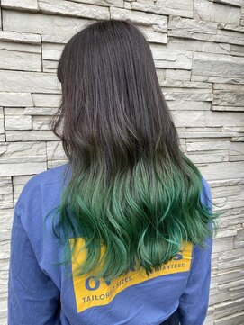 ニューヨークニューヨーク 桂店(NYNY) グラデーションカラーグリーン