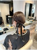 <マアヤ/ヘアセット>上品なタイトアレンジ/結婚式やパーティに☆
