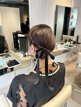 ガリカ 蔵前(Gallica) <マアヤ/ヘアセット>上品なタイトアレンジ/結婚式やパーティに☆