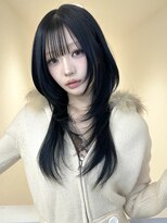 アイトーキョーエス 渋谷(AI TOKYO S)&nbsp;着物ヘア/大人ガーリー/ダークアッシュ/似合わせカット/渋谷