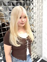 ラブスタシー 京都河原町店(lovestasy)&nbsp;リタッチブリーチダブルカラー/ブロンド/京都/レイヤーカット