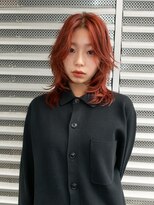 イェン(Yen.) レイヤーカットハイレイヤー暖色カラーオレンジカラー