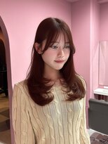ボタン コロン 表参道 原宿(VOTAN COLON)&nbsp;暖色カラーにワンカールでふわっとスタイル