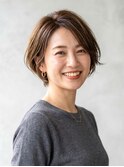 【どんな顔型でも◎】ひし形コンパクトショート　30代40代50代