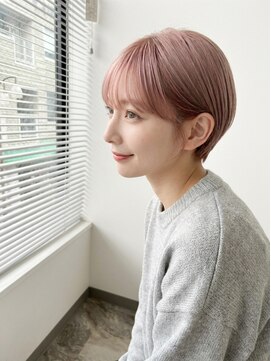 リシェイルノイ(RICHAIR.NEU) ピンクベージュ×ショート