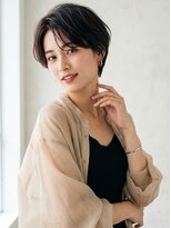 ヘアーメイクパウダー 天王寺寺田町店(Hair make powder) 大人可愛い20代30代40代小顔ひし形ハンサムショート丸み前下がり