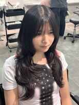 ジーニー 千葉(GENiE) ダークパープル/ハッシュカット/顔周り/千葉駅【高野優真】