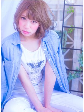 ラファンジュ ヘアー(Rohange hair) 【Rohange】斜めバングミルキーベージュ