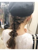 フィッシュボーンダウン編み込み【アフロート】