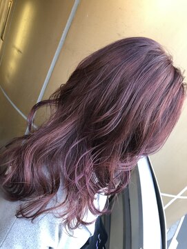 ロワゾ ヘア デザイン(L'OiSEAU HAIR DESIGN) ピンクバイオレットカラー