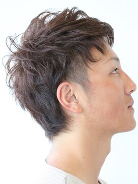 ポンテ 那珂川店(ponte) 【アキ☆柔らかフェミニンMEN'S ショートパーマスタイル】