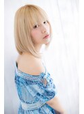 韓国風大人ガーリー★ホワイトミルクティーハイトーンカラーc1