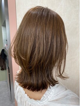 カームバイリコ 学芸大学(calm by liko) 美髪/大人かわいい/こなれミディ/サンドベージュ[学芸大学]