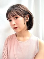 アフロートリノ(AFLOAT Leino)&nbsp;【修】20代30代40代◎透明感カラー×韓国切りぱなしボブ