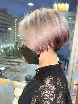 リベストバイジェービー 稲毛(li best. byjb) ブリーチ/ショート/裾カラー/ココアベージュ[稲毛/稲毛駅]