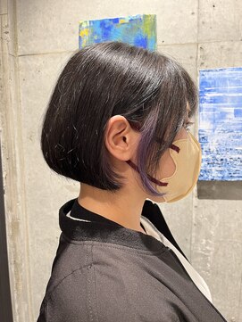 リュネッツ(lunettes) ブルーラベンダー!インナーカラー!