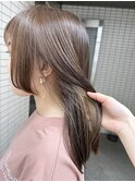 イヤリングカラー/ベージュカラー/インナーカラーデザインカラー