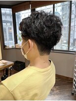ヘアアンドメイク エジェリ(hair&make egerie) 刈り上げツーブロックショート・メンズパーマ