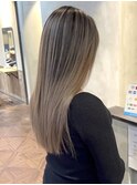 ミルクティーベージュダブルカラーインナーカラーケアブリーチ