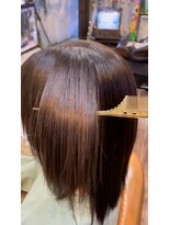 マーメイドヘアー(MERMAID HAIR) サラツヤ縮毛矯正&ターコイズカラー