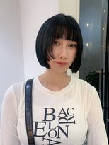 ロンドエニカ 大宮(Lond enika)&nbsp;顔まわりウルフカットアッシュカラーレイヤーグレーベージュ大宮