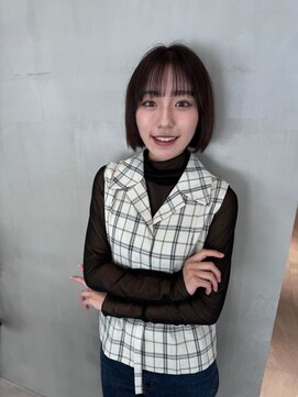 ガリカ 蔵前(Gallica) 【竹之内蔵人】黒髪コンパクトボブ/大人ボブ/シースルーバング